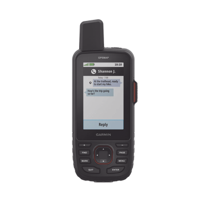 Navegador portátil GPSMAP 66i, de alta precisión, con mapas topo integrados y tecnología inReach para cobertura global mediante la red Iridium,
