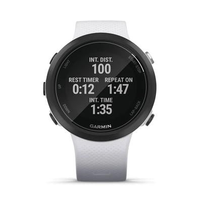 Reloj Garmin Swim 2 color blanco, ideal para uso en deportes o actividades de natación. Reloj Garmin Swim 2 color blanco, ideal para uso en deportes o actividades de natación.