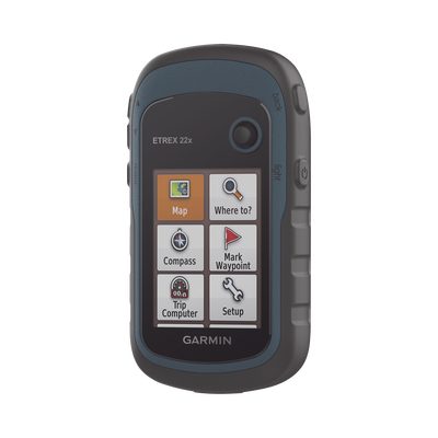 GPS portátil eTrex22x con mapa base precargado, almacena hasta 2000 puntos de interés, e incluye función de cálculo de áreas. GPS portátil eTrex22x con mapa base precargado, almacena hasta 2000 puntos de interés, e incluye función de cálculo de áreas.