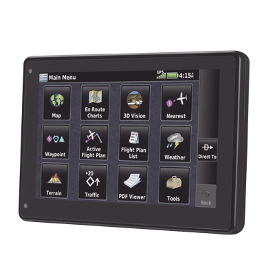 Navegador portátil aera 760, muestra información de trafico aéreo y una excelente visualización por medio de su pantalla con visión 3D touch screen. Navegador portátil aera 760, muestra información de trafico aéreo y una excelente visualización por medio de su pantalla con visión 3D touch screen.