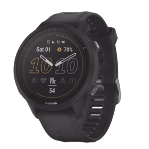 Reloj Garmin Forerunner 955 solar color negro en correa de silicón, con funciones premium de entrenamiento. Reloj Garmin Forerunner 955 solar color negro en correa de silicón, con funciones premium de entrenamiento.