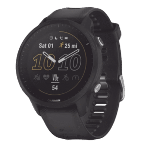 Reloj Garmin Forerunner 955 color negro en correa de silicón, con funciones premium de entrenamiento. Reloj Garmin Forerunner 955 color negro en correa de silicón, con funciones premium de entrenamiento.
