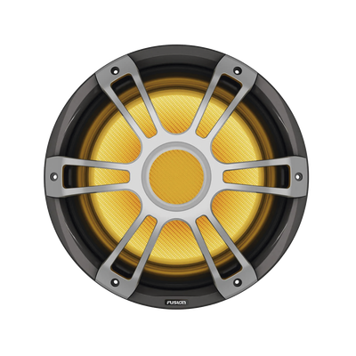 Subwofer marino Signature Series 3i | con iluminación LED CRGBW y rejilla deportiva color gris de 12" Subwofer marino Signature Series 3i | con iluminación LED CRGBW y rejilla deportiva color gris de 12"