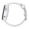 Forerunner® 265S, Bisel negro con carcasa en blanco y correa de silicona en blanco/verde