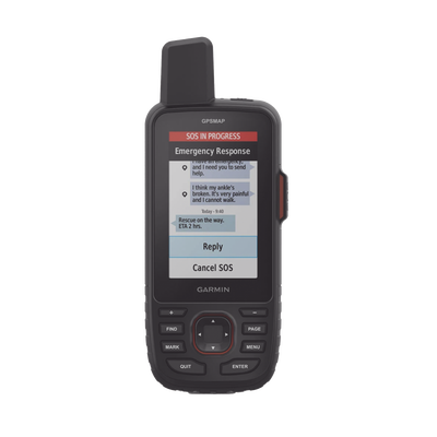 GPS portátil GPSMAP 67i, dispositivo portátil multisatelital de alta precision, con mapas topográficos instalados, mensajeria y SOS por medio de Inreach