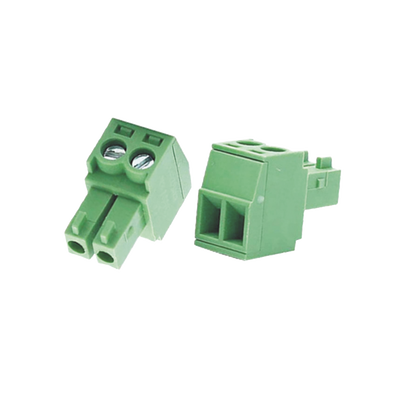 CONECTOR MACHO 3,5 MM DE PASO DE 2 TORNILLOS