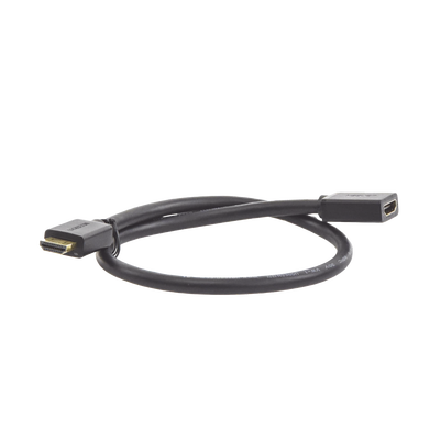 Cable extensor HDMI de 0.5M / 4K@60Hz / 3D / HDR / Macho a Hembra / Núcleo de cobre estañado / Transmisión estable.