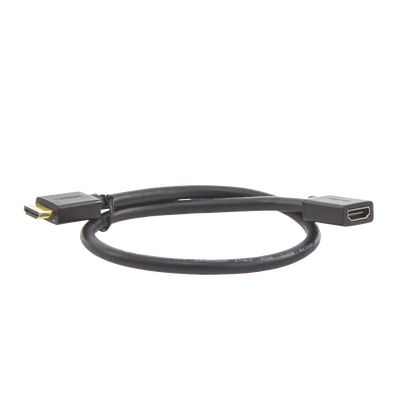 Cable extensor HDMI de 0.5M / 4K@60Hz / 3D / HDR / Macho a Hembra / Núcleo de cobre estañado / Transmisión estable.