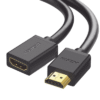 Cable extensor HDMI de 0.5M / 4K@60Hz / 3D / HDR / Macho a Hembra / Núcleo de cobre estañado / Transmisión estable.