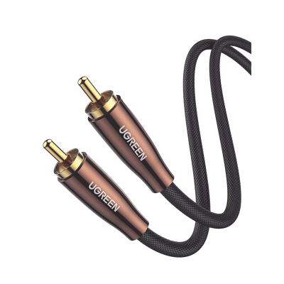 Cable de Audio Coaxial Macho a Coaxial Macho (S/PDIF) / 5.1 Canales / Diseño de Blindaje Multiple / Núcleo de Cobre / Caja de Aleacion de Cobre / 2 Metros / Color Negro