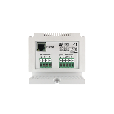 ETAPA DE POTENCIA DE AUDIO IP 2X25W O 1X50W EN FORMATO CARRIL DIN ESTÉREO/MONO ETAPA DE POTENCIA DE AUDIO IP 2X25W O 1X50W EN FORMATO CARRIL DIN ESTÉREO/MONO