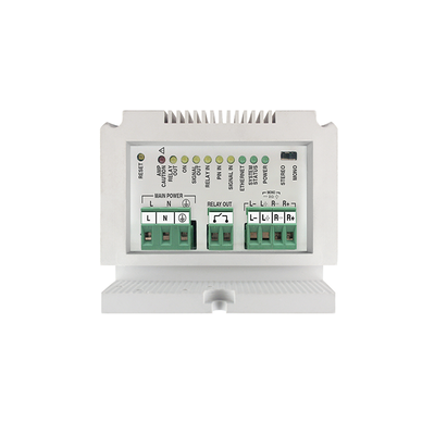 ETAPA DE POTENCIA DE AUDIO IP 2X25W O 1X50W EN FORMATO CARRIL DIN ESTÉREO/MONO ETAPA DE POTENCIA DE AUDIO IP 2X25W O 1X50W EN FORMATO CARRIL DIN ESTÉREO/MONO