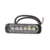 Luz direccional con 6 LEDS, color ambar/claro, 12-24 Vcc