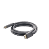 Cable DP Macho a HDMI Macho / Longitud 1.50 m / Soporta 4K@30Hz / Soporta 3D / Cobre Estañado 28AWG / Blindaje interno múltiple / Transmisión Unidireccional / Botón de Liberación / Chip de Última Generación