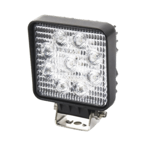 Luz de trabajo ultra brillante, 9 LED, 1500 lumen, 12-24 Vcc Luz de trabajo ultra brillante, 9 LED, 1500 lumen, 12-24 Vcc