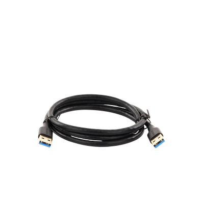 Cable USB-A 3.0 a USB-A 3.0 / 1 Metro / Macho a Macho / Conector Niquelado / Núcleo de Cobre Estañado / Blindaje Múltiple / Velocidad 5Gbps / No Requiere Controlador / Compatible con USB2.0 Y USB 1.1