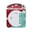 Detector Combo de Humo/CO, Autónomo, Batería Sellada de Litio de 10 años, No Requiere Panel, Diseño Ultra Delgado, No Requiere Cableado