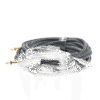 Cable de Audio Mono 6.35mm (1/4") Macho a 6.35mm (1/4") Macho / 5 Metros / Núcleo de Cobre / Blindaje Interno / Nylon Trenzado / Color Negro