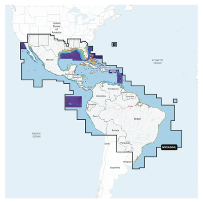 Mapa México, Caribe y Brasil Mapa México, Caribe y Brasil