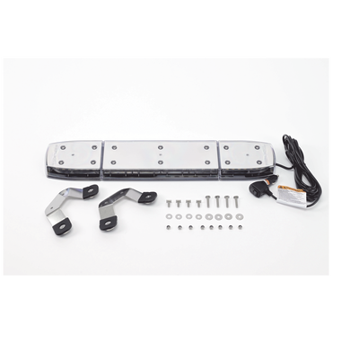 Mini Barra de 24 Pulgadas, 144 Led, Con Montaje Magnético y Luces Ultra Brillantes, Dual Color Ámbar/Claro, Ideal para Seguridad Privada