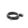 Cable de Extensión Cat6 RJ45 F/UTP / Macho a Hembra / 2m / Método de conexión 568B / Velocidad de transmisión 1000Mbps / Ancho de banda del canal 250MHz / Caja de Cobre / Negro