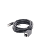 Cable de Extensión Cat6 RJ45 F/UTP / Macho a Hembra / 2m / Método de conexión 568B / Velocidad de transmisión 1000Mbps / Ancho de banda del canal 250MHz / Caja de Cobre / Negro