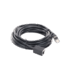 Cable de Extensión Cat6 RJ45 F/UTP / Macho a Hembra / 5m / Método de conexión 568B / Velocidad de transmisión 1000Mbps / Ancho de banda del canal 250MHz /Caja de Cobre / Negro