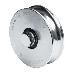 Rueda de 12 cm SIN Soporte / Soporta hasta 450 kg / Canal Tipo "U"