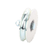 Rueda de 14 cm SIN Soporte / Soporta hasta 550 kg / Canal Tipo "U"