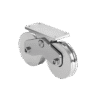 Rueda Doble de 12 cm / Capacidad Para Puertas de hasta 1200 kg / Canal Tipo "U"