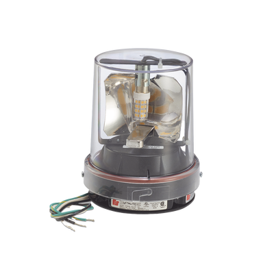 Luz de advertencia LED giratoria de 360 grados Vitalite® en color Claro de 24 VCD