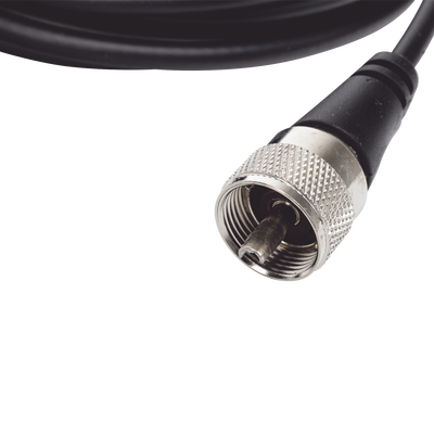 Montaje magnetico para antenas de 3/4" (Nmo), 5 m de cable RG-58A/U, conector UHF (PL-259) macho, diámetro de 5"