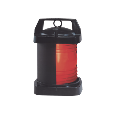 Luz de navegación con lente en color rojo con arco de visibilidad: 112-1/2°