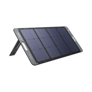 Panel Solar Plegable 100W / Recomendado para el Power Station Portable de 600W UGREEN / Alta Eficiencia de Conversión / Alineación Inteligente de la Luz Solar / Resistente Al Agua Y Duradero / Incluye Cable XT60 Macho a Macho 2m.