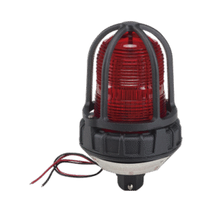 Luz estroboscópica para ubicaciónes peligrosas, montaje tipo tubo, 12-24 VCD, color Rojo