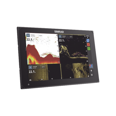 Pantalla táctil multifunción NSX 3012, cuenta con mapa base global, sonda de 1 kW, antena GPS interna, conexiones remotas WiFi y Bluetooth.