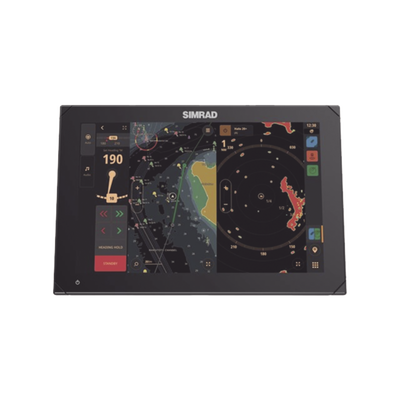 Pantalla táctil multifunción NSX 3012, cuenta con mapa base global, sonda de 1 kW, antena GPS interna, conexiones remotas WiFi y Bluetooth.