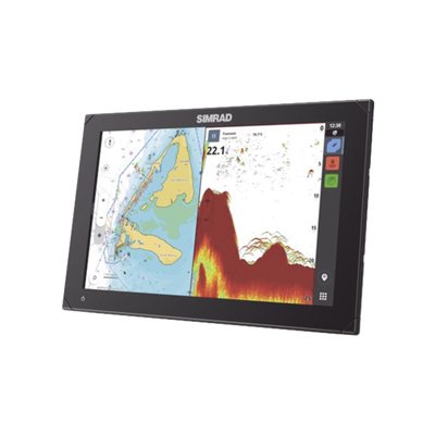 Pantalla táctil multifunción NSX 3012, cuenta con mapa base global, sonda de 1 kW, antena GPS interna, conexiones remotas WiFi y Bluetooth.