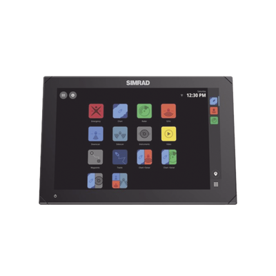 Pantalla táctil multifunción NSX 3012, cuenta con mapa base global, sonda de 1 kW, antena GPS interna, conexiones remotas WiFi y Bluetooth.