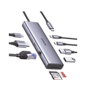 HUB USB-C (Docking Revodok) 9 en 1 | 2 USB-A 3.0 (5Gbps) | 2 USB-C (5Gbps) | USB-C PD Carga 100W | HDMI 4K@60Hz | RJ45 (Gigabit Ethernet) | Lector Tarjetas SD + Micro SD (TF) Simultáneo | Chip de Última Generación | Caja de Aluminio. HUB USB-C (Docking Revodok) 9 en 1 | 2 USB-A 3.0 (5Gbps) | 2 USB-C (5Gbps) | USB-C PD Carga 100W | HDMI 4K@60Hz | RJ45 (Gigabit Ethernet) | Lector Tarjetas SD + Micro SD (TF) Simultáneo | Chip de Última Generación | Caja de Aluminio.