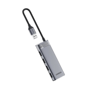 HUB USB-A 3.2 Gen1 4 EN 1 | 4 Puertos USB-A (5Gbps) | Carcasa ABS + PC | Soporta OTG | Luz Indicadora LED | Cable de Nylon Trenzado de 20cm (Mas de 20000 flexiones) | Interfaz Niquelada | Color Gris Metalizado. HUB USB-A 3.2 Gen1 4 EN 1 | 4 Puertos USB-A (5Gbps) | Carcasa ABS + PC | Soporta OTG | Luz Indicadora LED | Cable de Nylon Trenzado de 20cm (Mas de 20000 flexiones) | Interfaz Niquelada | Color Gris Metalizado.