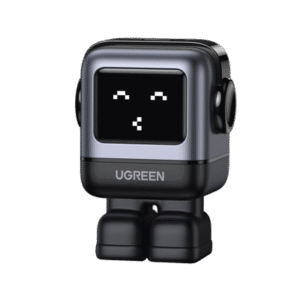 Cargador Mini GaNRobot 30W serie UNO | 1 USB-C de Carga Rápida | Tecnología GaN II | Multiprotocolo PD/QC/SCP/FCA | Carga Inteligente | Pantalla LED | Zapato Magnético Extraíble | Thermal Guard | Color Negro.