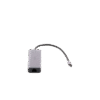 HUB USB-C (Docking Revodok) 6 en 1 | 3 Puertos USB-A 3.0 (5 Gbps) | USB-C PD 100W | HDMI 4K@30Hz | Entrada 1 RJ45 (Gigabit Ethernet) | Chip de Última Generación | Potente Disipación de Calor | Caja de Aluminio.