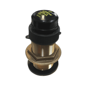 Transductor de bronce Thru Hull, mide temperatura, velocidad, y profundidad.