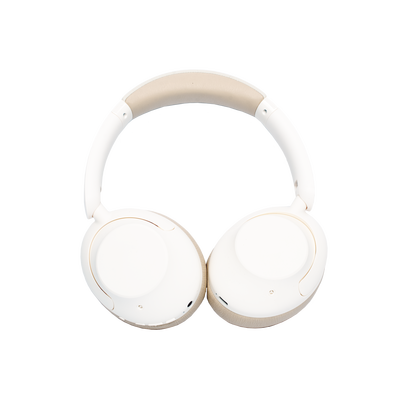 AudífonosInalámbricos | HiTune Max5 | Bluetooth | 3.5mm | Sonido Hi-Res | CancelaciónActiva de Ruido (ANC) de hasta 43dB | Autonomía de 90 horas | Diseño Ajustable| Almohadillas Suaves | Color Blanco.