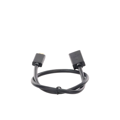 Adaptador Mini HDMI a HDMI (HDMI Tipo C) / 18Gbps / 4K@60Hz / HDR / Tecnología 3D / ARC / Carcasa PC+ABS / HDCP/ Longitud de 22 cm