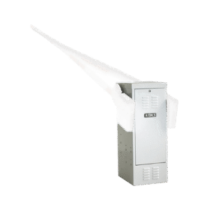 Barrera Vehicular DKS para uso continuo / Kit de operación manual incluido / Soporta pluma de hasta 8.2 metros / Motor de 1 Hp / 5 años de garantía