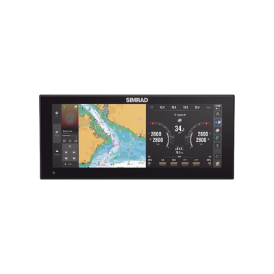 NSX 3012UW Pantalla de navegación de 12" touch screen multi-funcional para radar, fishfinder, y control automático de navegación.
