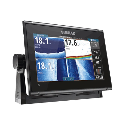 GO9 pantalla de navegación de 9" touch screen multi-funcional con transductor de 83/200 kHz incluido.