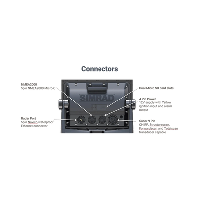 GO9 pantalla de navegación de 9" touch screen multi-funcional con transductor de 83/200 kHz incluido.